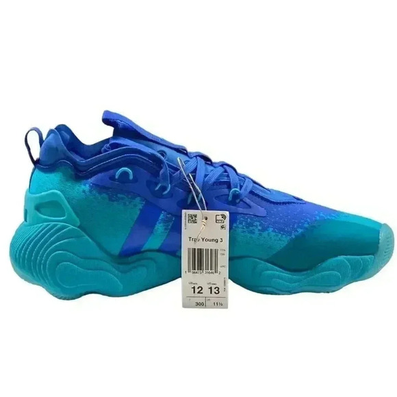 Adidas Basketball Shoes Mens Size 12 Blue Trae Young 3 Sneakers NEW main image 4